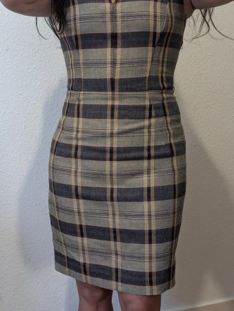 High Quality Mango Plaid Dress