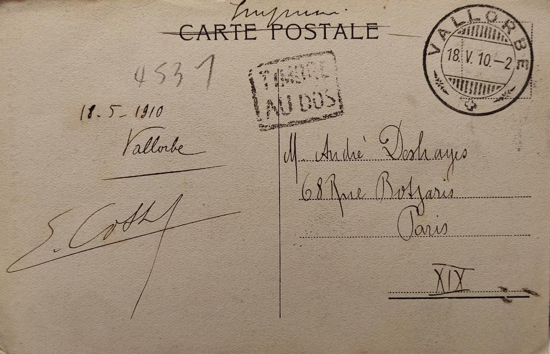 Cartoline postali: VALLORBE - Près de la Source de l'Orbe - 1910 – Usato da Delémont venduto da Domdom1 1