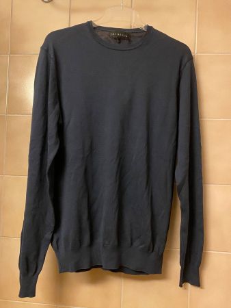 Herren Pullover Wolle blau, Gr. L, neu