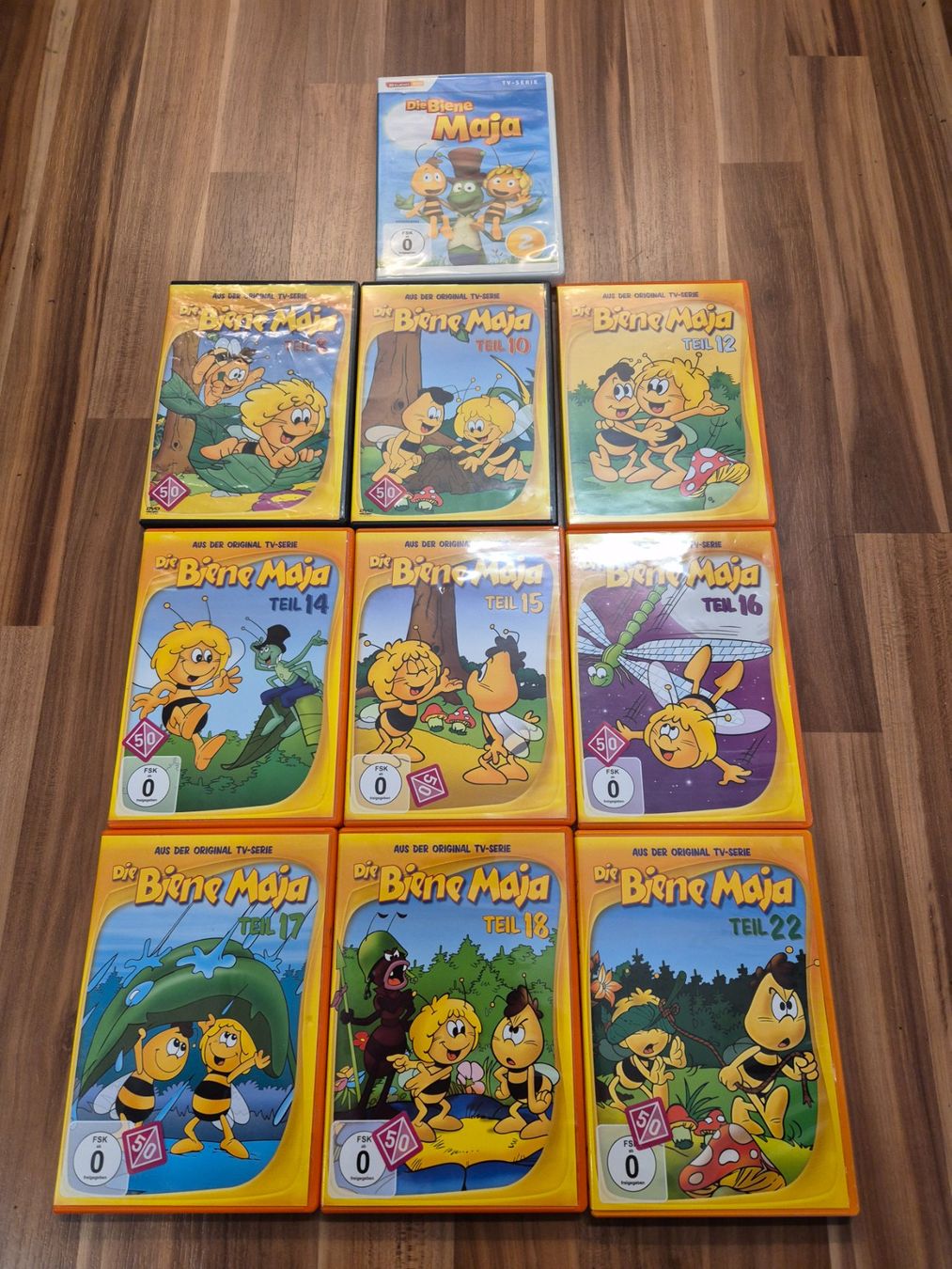 Tutti i DVDs: 10 Dvd Biene Maya plus 1 originalverpackte B6 – Usato da Schwarzenburg venduto da Flamingo07