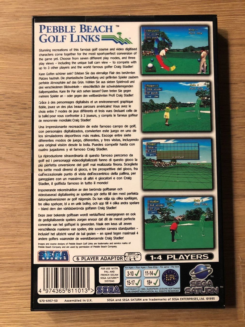 Sega Giochi: Pebble Beach Golf Links Sega Saturn – Usato da Kestenholz venduto da Inna09 1