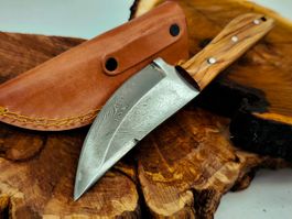 Top 1A Damast Messer Knife echter Faltenstahl Handgemacht