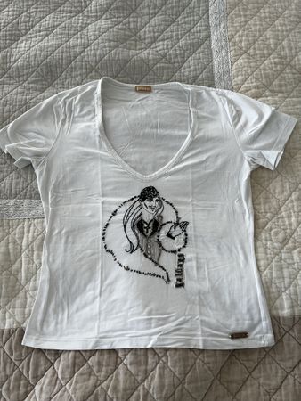 Galliano T-Shirt, Weiss, Grösse M, Top Zustand, Sommer!