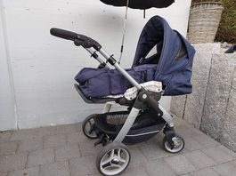 Kinderwagen und Römer Britax mit Isofixbasisstation
