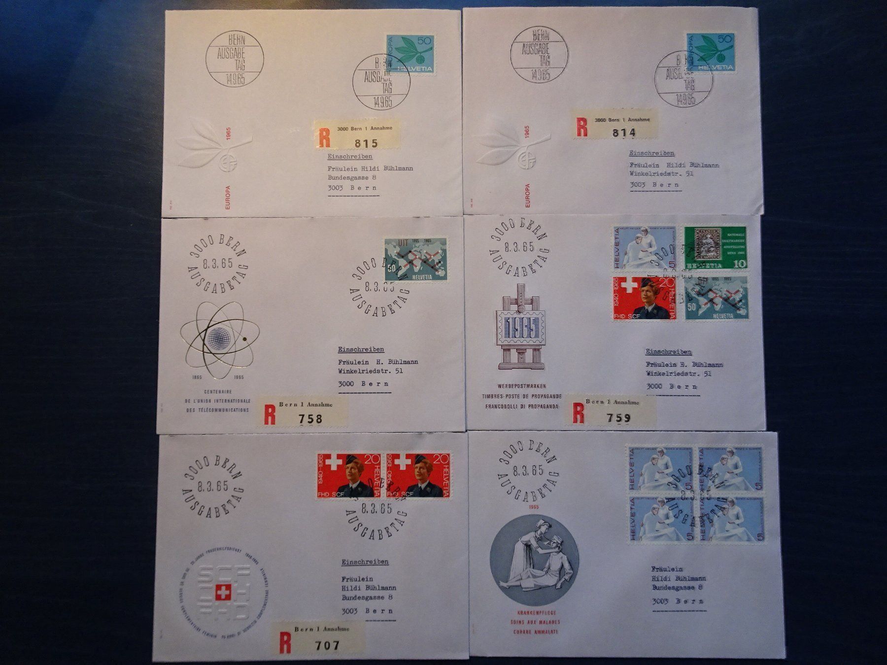 Tutti i francobolli: FDC  1965 – Usato da Aadorf venduto da Chnorli-Furz