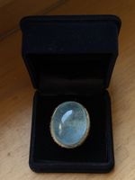 Ring Aquamarin Gold 750 mit Brillanten 2.50 ct Grösse 56