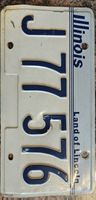 Seltenes Illinois Nummernschild J71576 - Top für Sammler!
