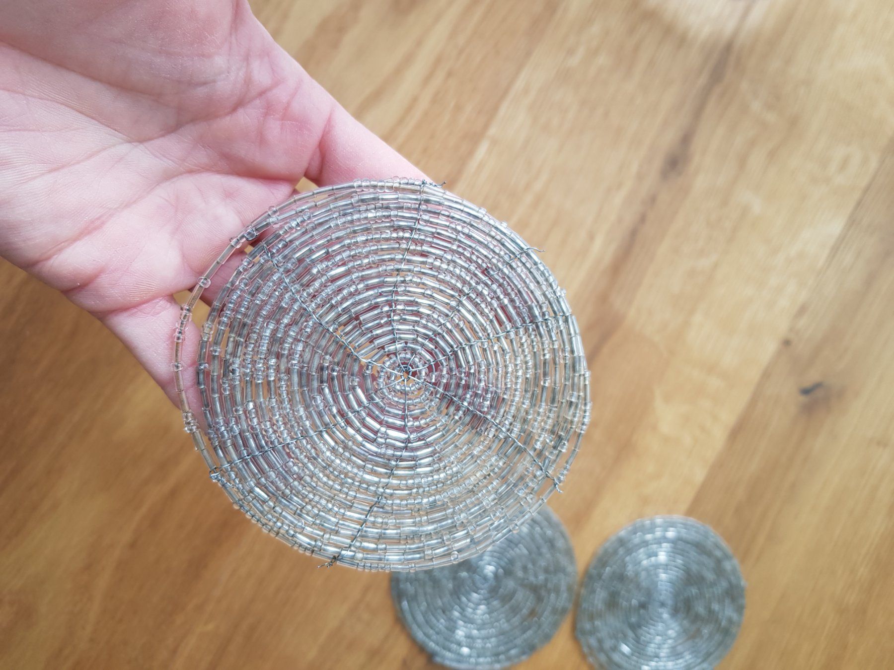 Untersetzer: Glasuntersetzer silber 6 Stk. – Neu (gemäss Beschreibung) aus Eschenbach SG von SanFranciscoCalifornia 1
