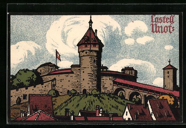 Cartes postales: Schaffhausen, Häuser am Castell Munot – D'occasion à Berlin par bartko-reher