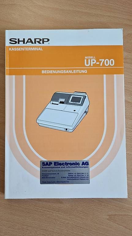 Taschenrechner: Anleitung Sharp UP-700 – Gebraucht aus Seewen SO von Perle8