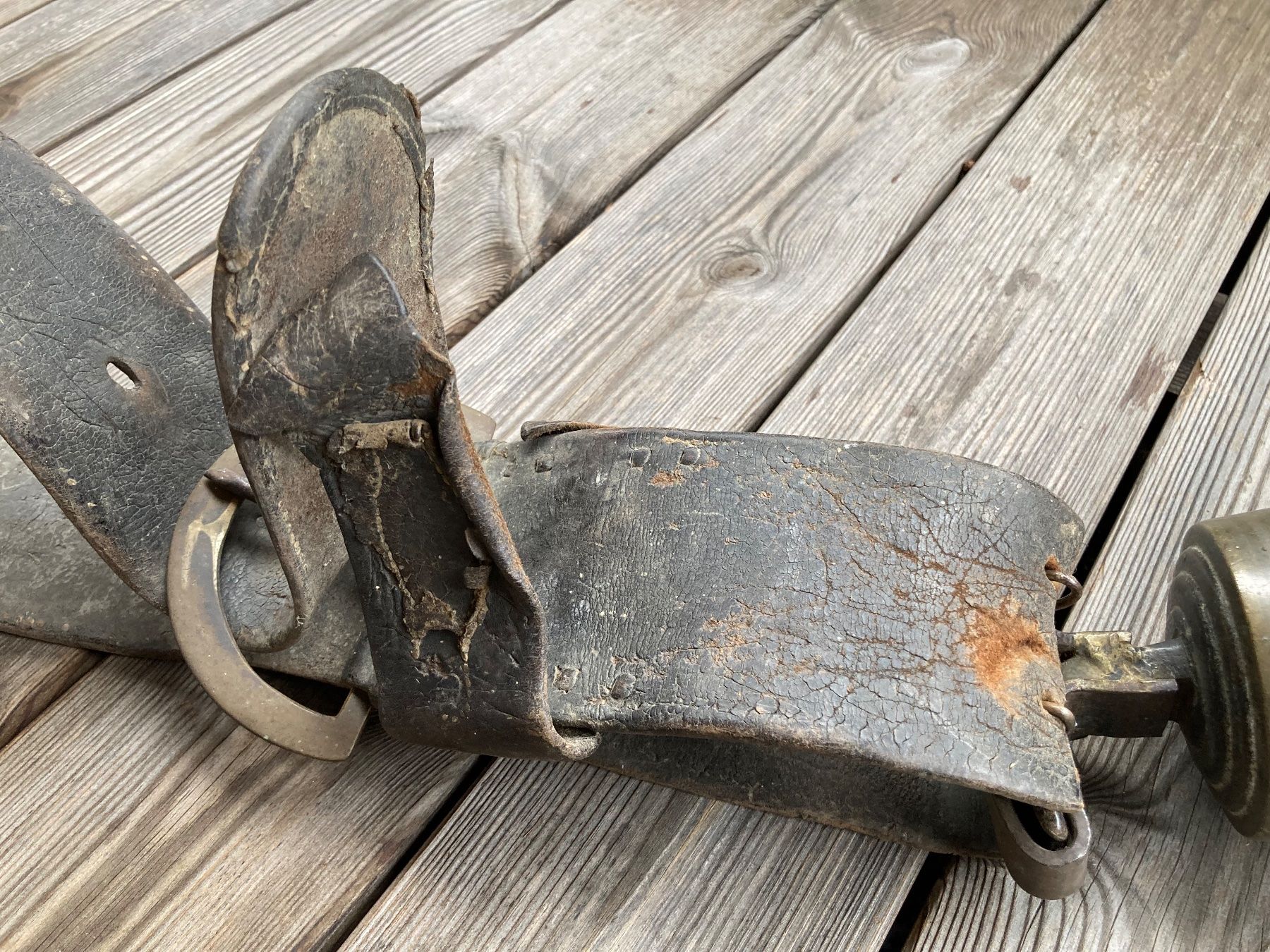 Campanacci mucche: antike uralte Glocke mit Riemen – Usato da Lüchingen venduto da Eeizo 9