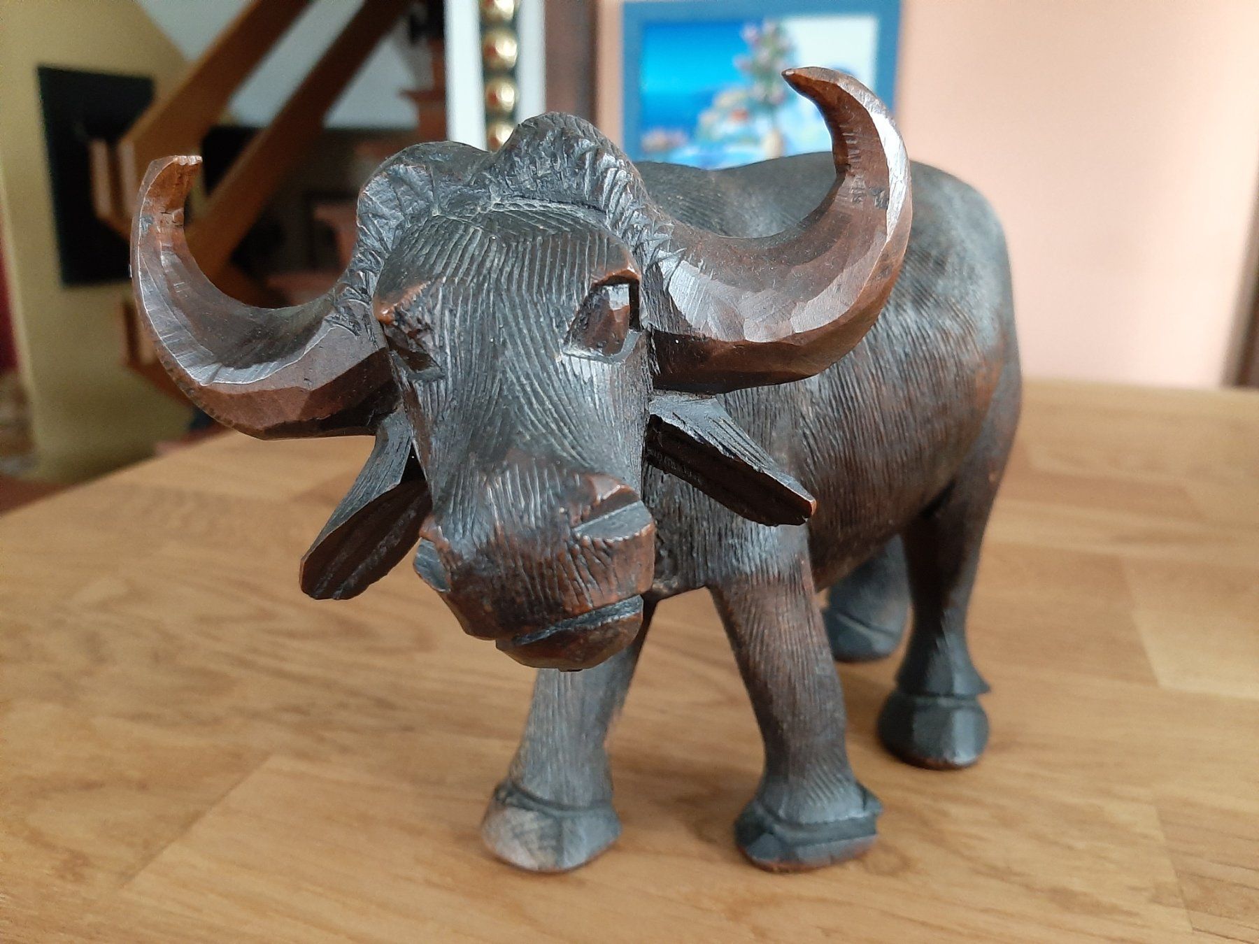 Statuette: Wasserbüffel aus Holz – Usato da Schwadernau venduto da Henry04