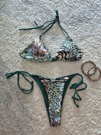 Bikini Set Tier Print Damen Grösse S NEUE!