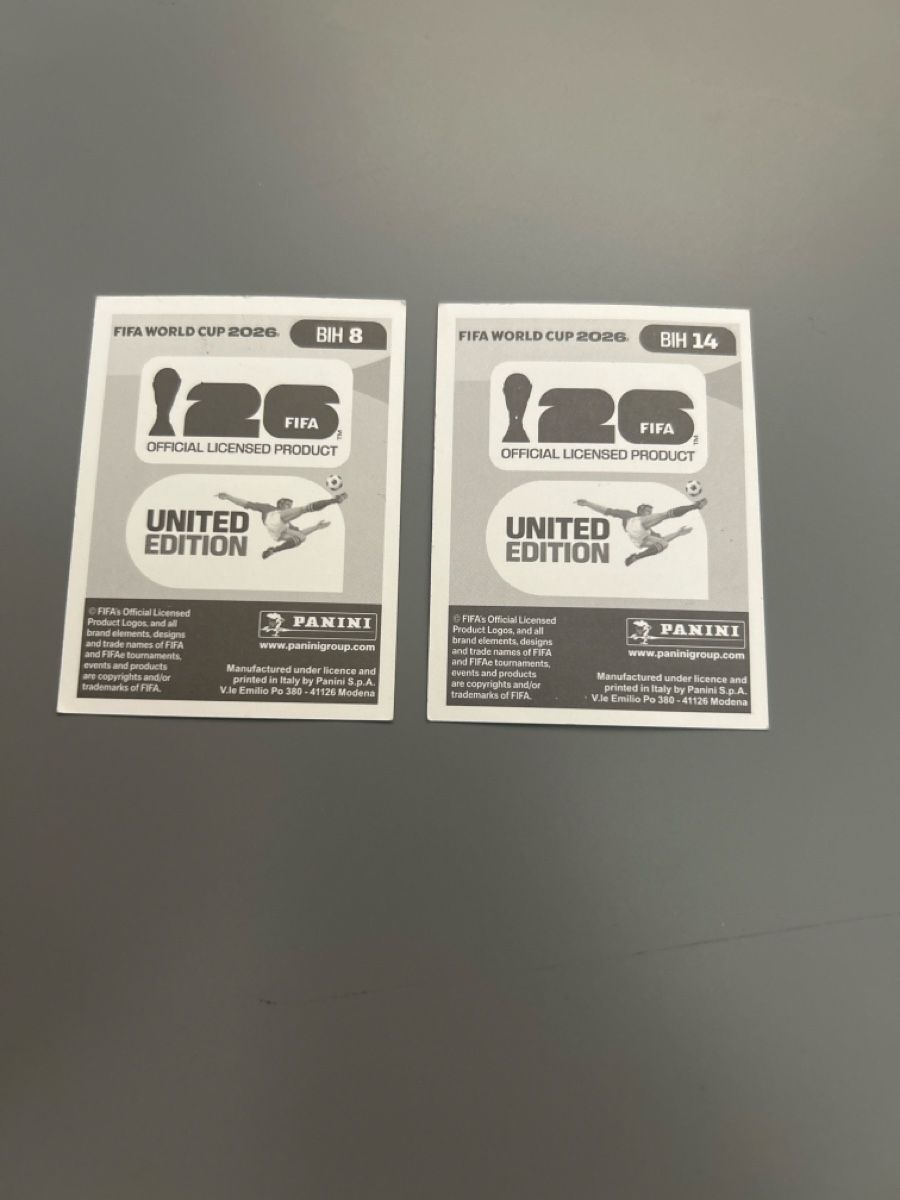 Panini Sammelbilder & Trading cards: 2 BIH Panini Sticker  – Neu (gemäss Beschreibung) aus Boniswil von sim_7zhp
