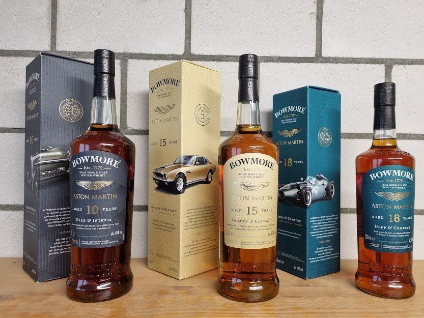 Bowmore Spirituosen: 3 Whiskys "Bowmore ASTON MARTIN SET" Edition 4-6 – Neu und originalverpackt aus Meggen von baerli1976