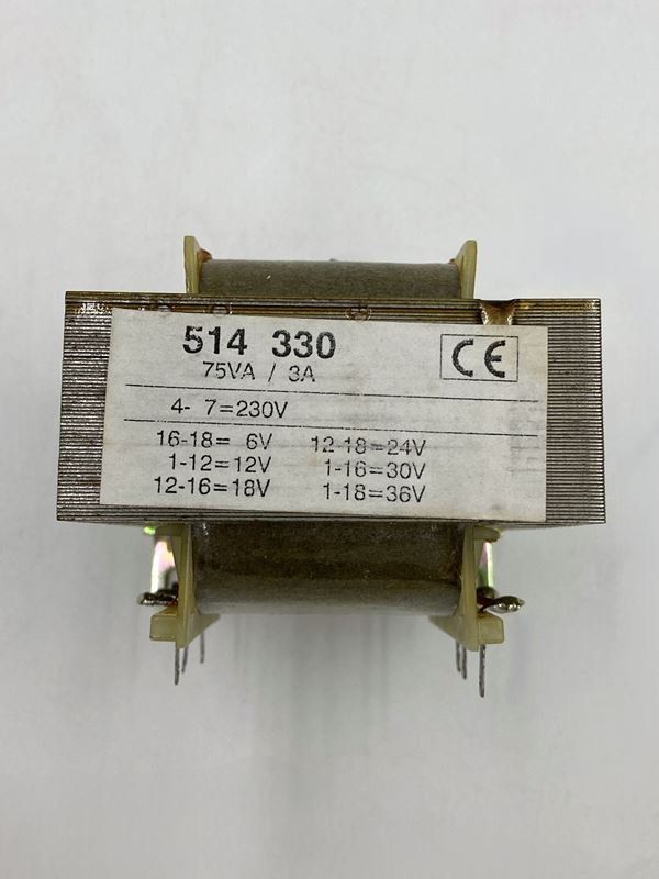Alimentazione elettrica: Universal-Netztransformator 514 330, 75 VA, 3 A – Usato da Wittenbach venduto da Restwert_St-Gallen 4
