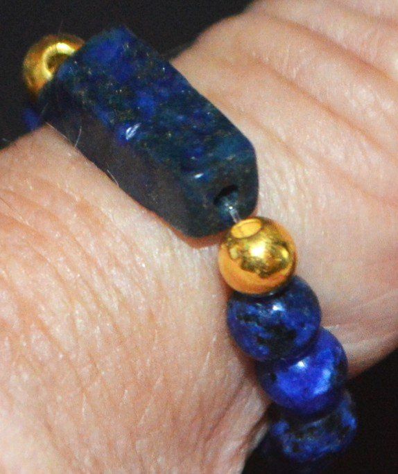 Anelli: Ring L-8401 – Lapislazuli – elastisch – Nuovo e nell'imballaggio originale da Goldiwil (Thun) venduto da han_v5b7 2