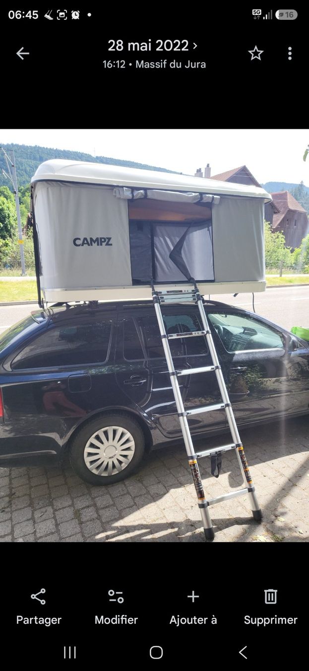 Tende : Tente de toit Campz – Usato da Sorvilier venduto da aud_lhq8 2