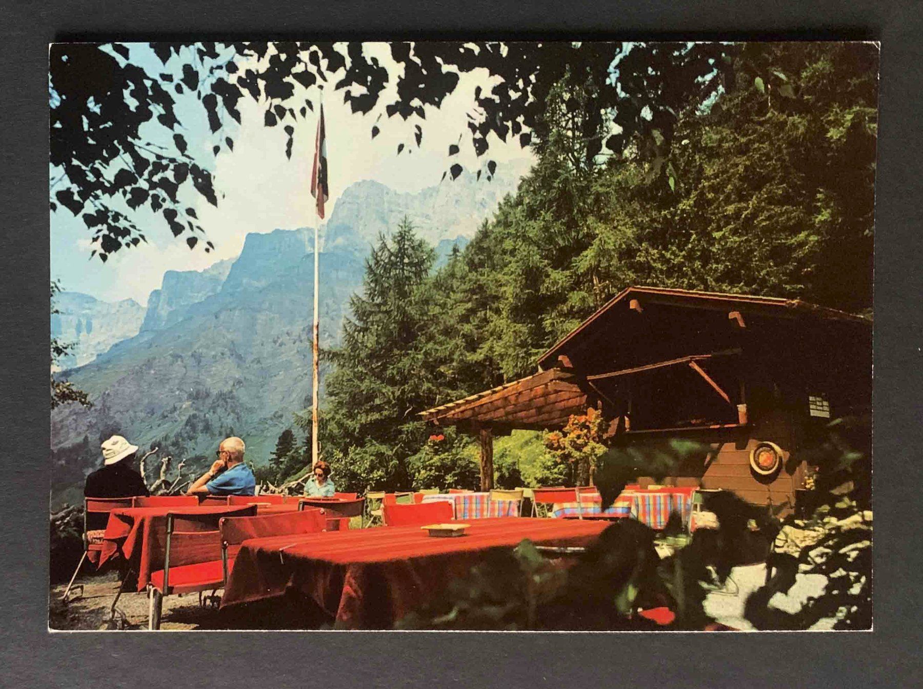 Cartes postales: AK Leukerbad Restaurant Buljes – D'occasion à Goldau par artelier1