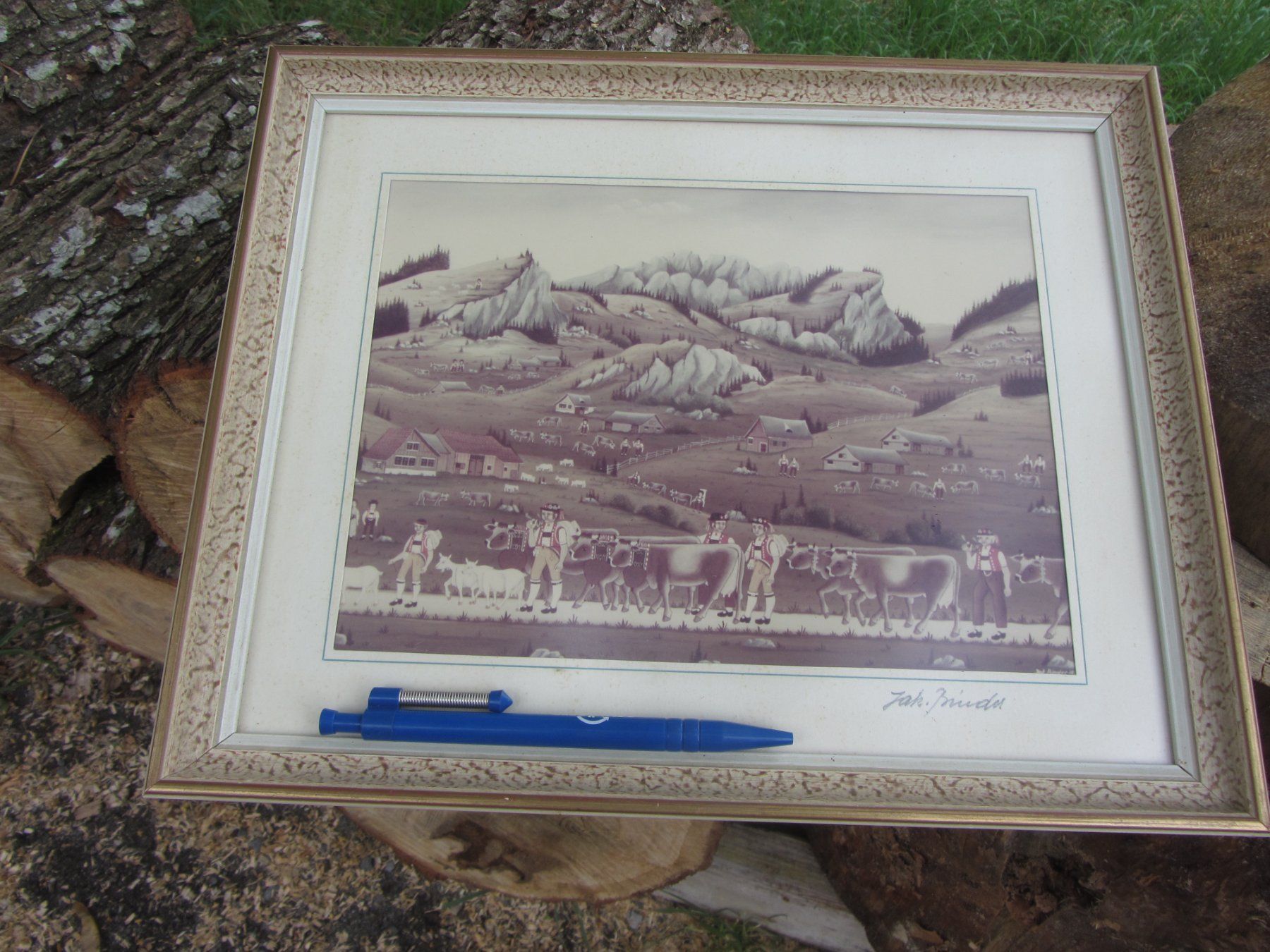 Posters & Illustrations: Appenzeller Bild  / Jakob Binder / signiert – D'occasion à Wolfhalden par Quiria68