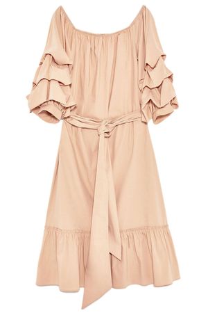 Zara woman blush pink cotton Summer Dress, Size