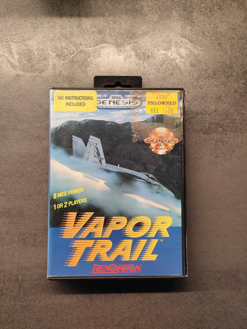 Sega Giochi: Sega Megadrive Genesis - Vapor Trail – Usato da Monthey venduto da Djeck55