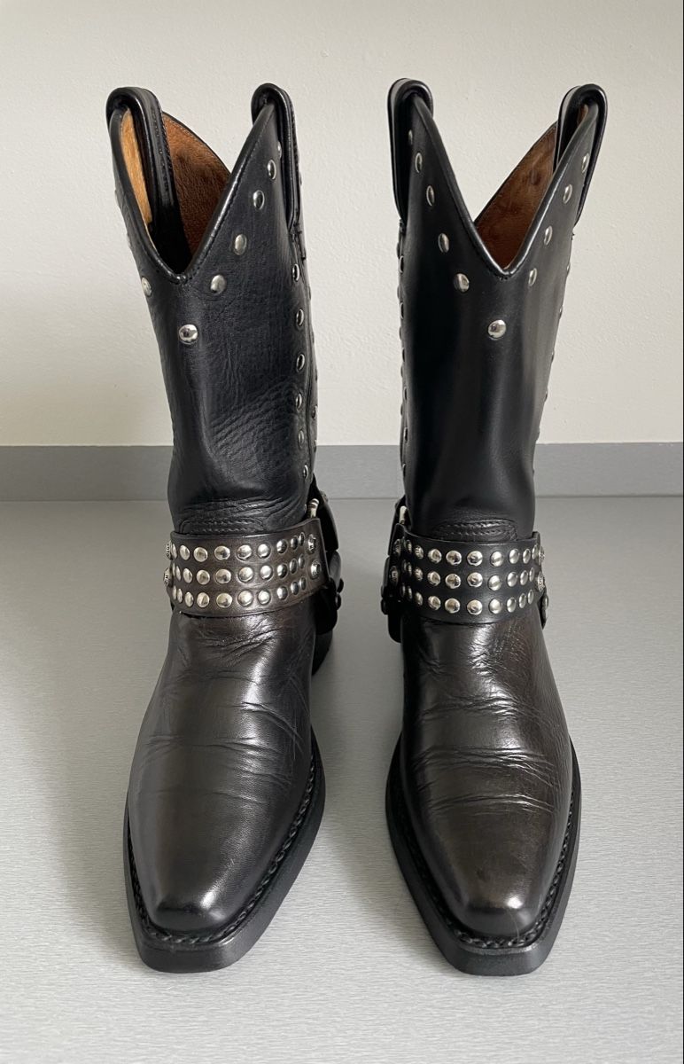 Harley-Davidson Scarpe da donna: Schwarze Harley Davidson Lederstiefel, Grösse 36 1/2 – Usato da St. Moritz venduto da cri_h9tt 3