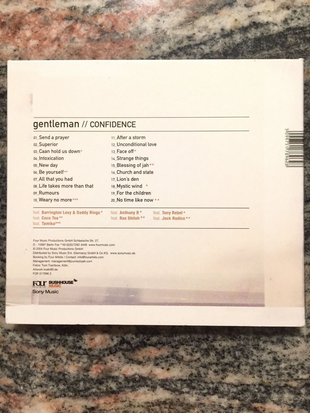 CDs: Gentleman - Confidence – Gebraucht aus Rüti ZH von alumedien 1