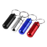 4x Pillenbox Dose - Schlüsselanhänger