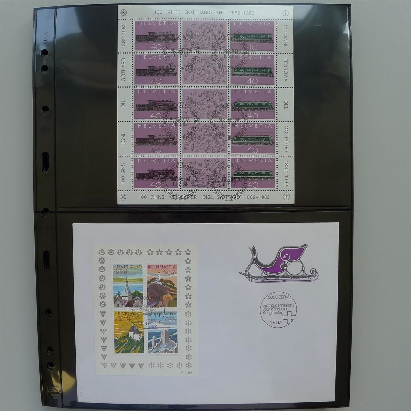 Tutti i francobolli: 1978-2013, Gute Sammlung Blocks +FDC's, Kleinbogen – Usato da Sursee venduto da Luzernerraute 3