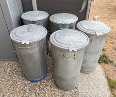 Abfalleimer Tonne 70 L feuerfest Stk