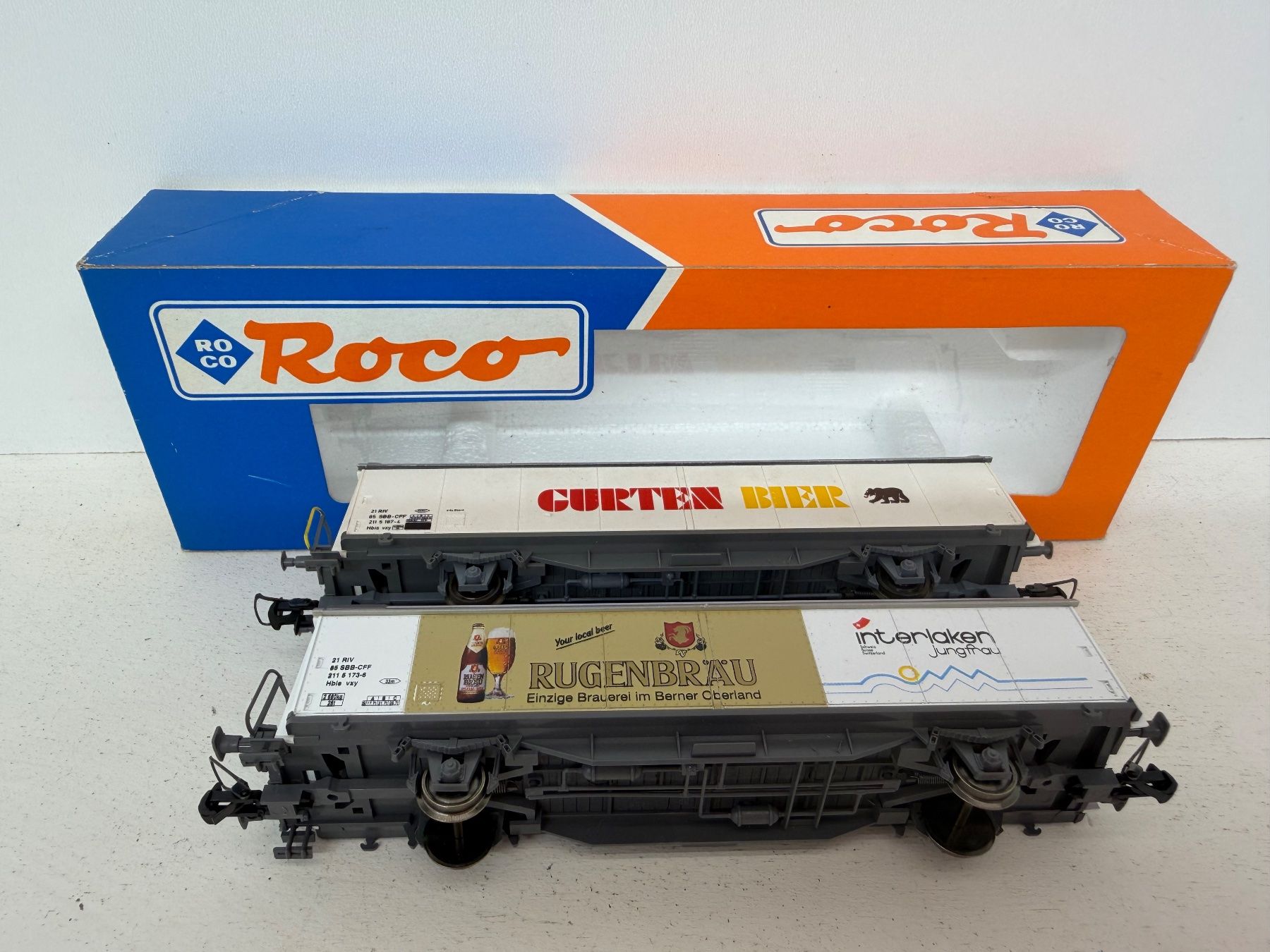 Roco Trains électriques: Roco Güterwagen Bier / SBB / Gurten Bier – D'occasion à Büsserach par ModellbahnDepot