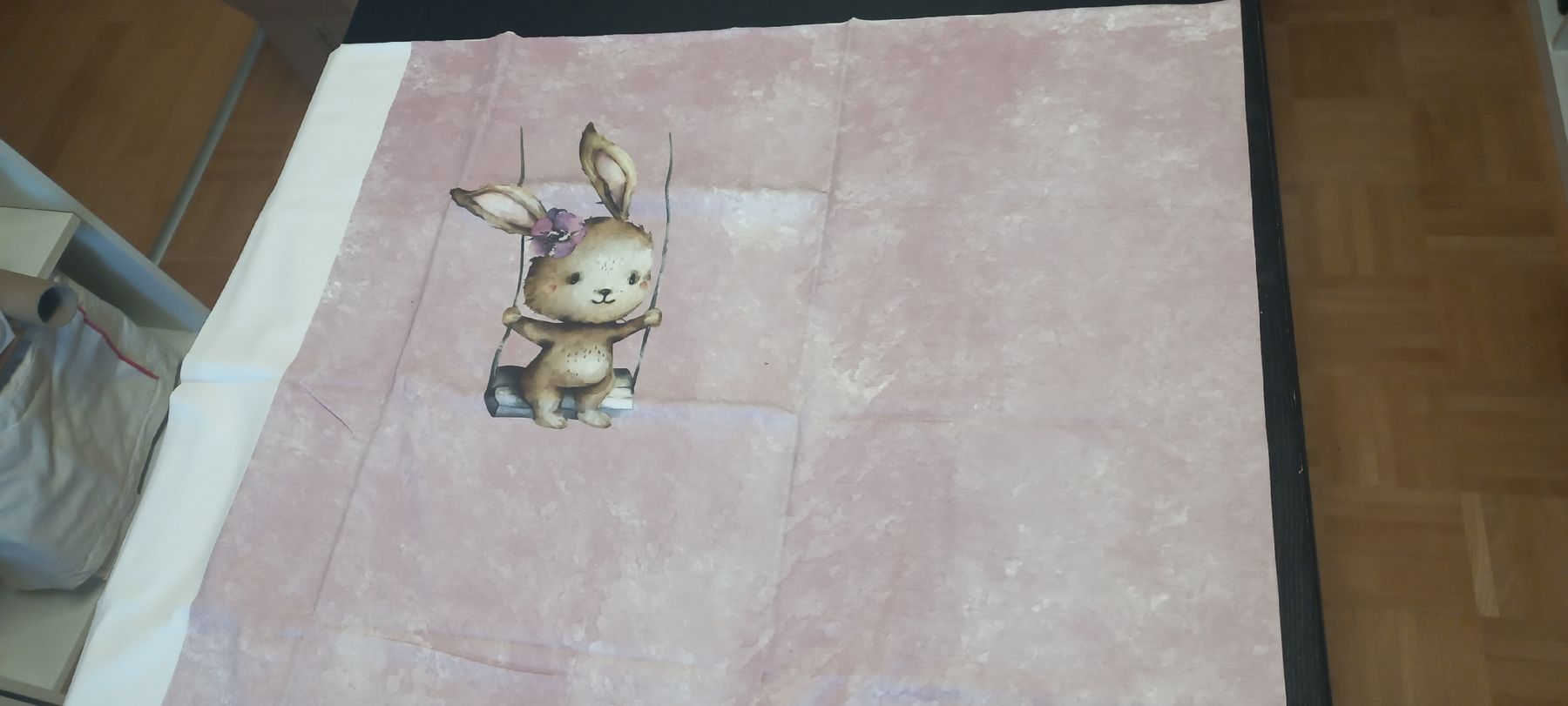 Tessuti: Panel Hase rosa Jersey – Nuovo (secondo la descrizione) da Flawil venduto da nimyqu