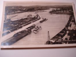 PK Basel Kleinhüningen, Rheinhafen, 1934, gelaufen