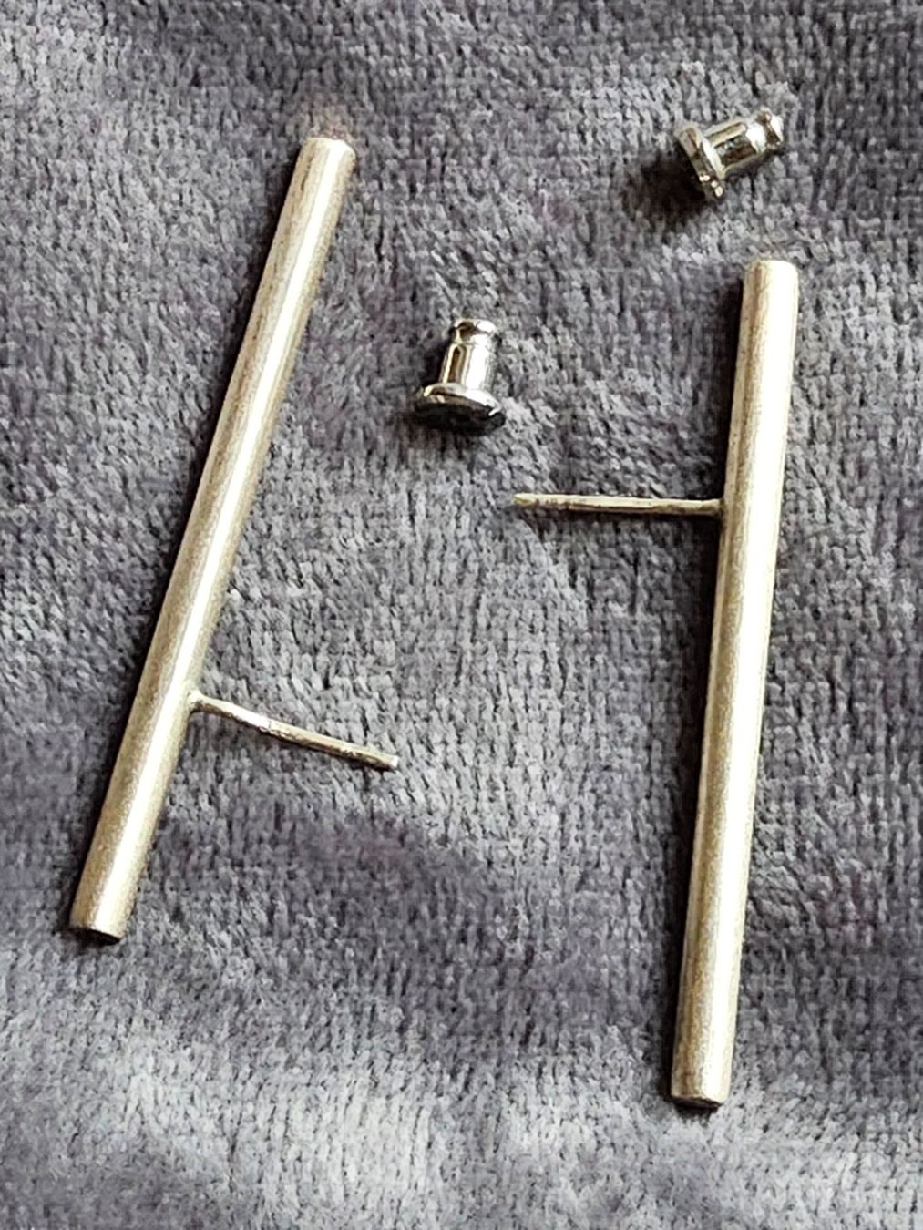 Orecchini pendenti & Orecchini a lobo: Sterling Silber schicke Stab Ohrstecker – Usato da Zürich venduto da SciTec 4