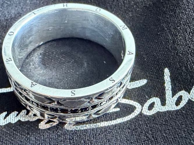 Thomas Sabo Anelli: Thomas Sabo Silber Ring asiatische Ornamente 62 – Usato da Bern venduto da Ric45ron12
