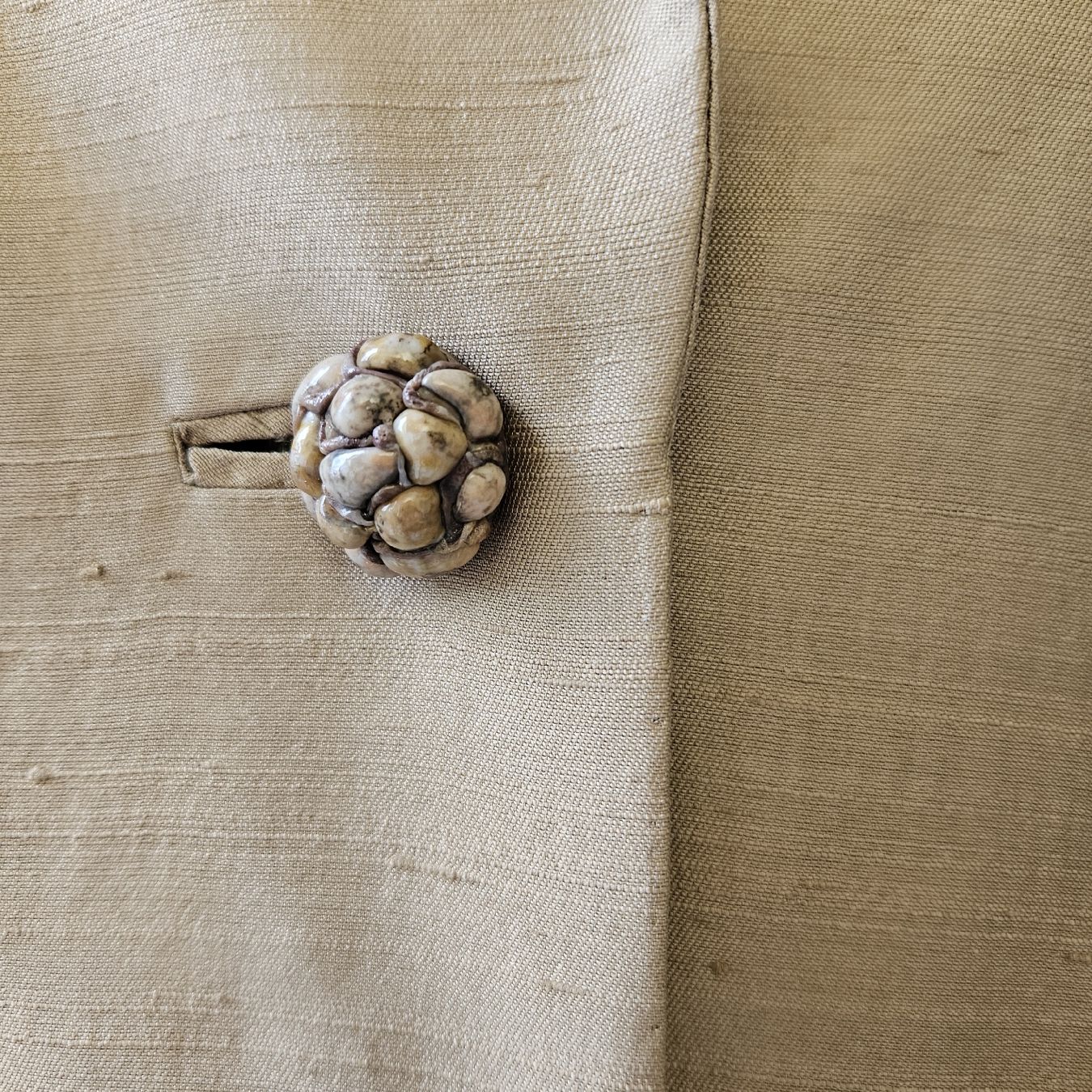 Mäntel: wunderschöner beiger vintage seidenmantel – Gebraucht aus zürich von couture 1