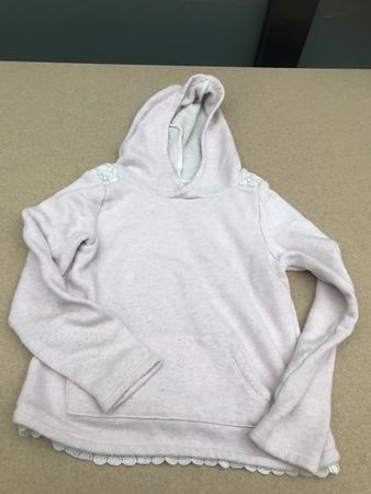 Mädchen Kapuzen Pullover Hoodie 128 hell rosa