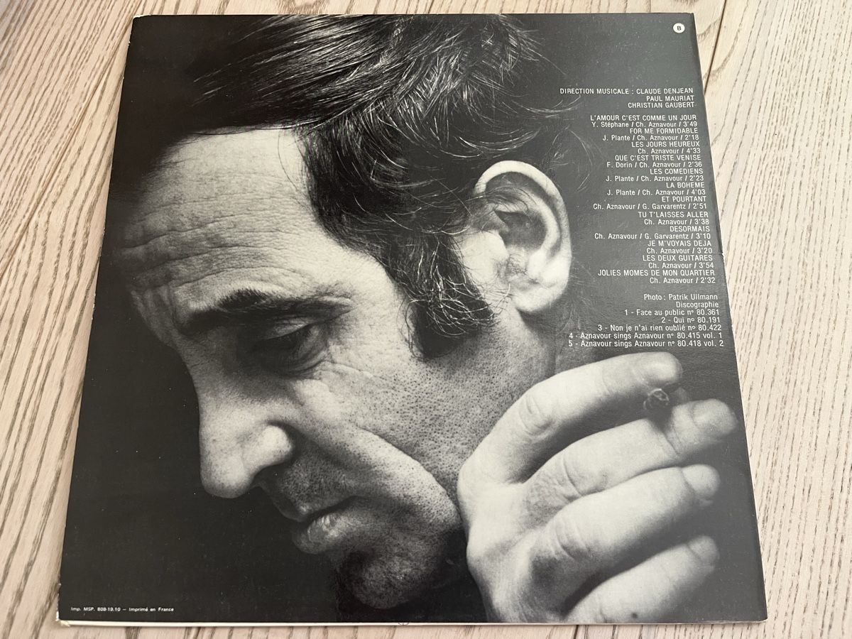 Schallplatten: Charles Aznavour LP von 1972 – Gebraucht aus Romanshorn von Apfelschuss 1