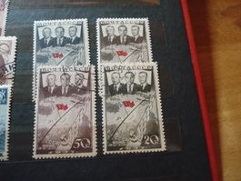 Sowjetunion Satz direkter Nordpolflug UdSSR-USA 1938 o