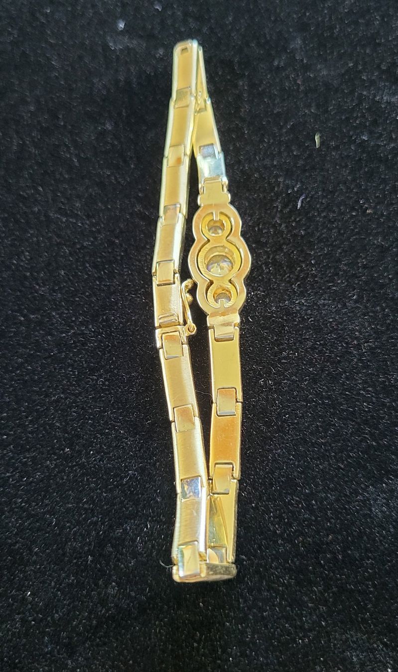 Armbänder & -reifen: Gold 585 Massiv Armband Mit Steine – Gebraucht aus Wald ZH von Aniade 5