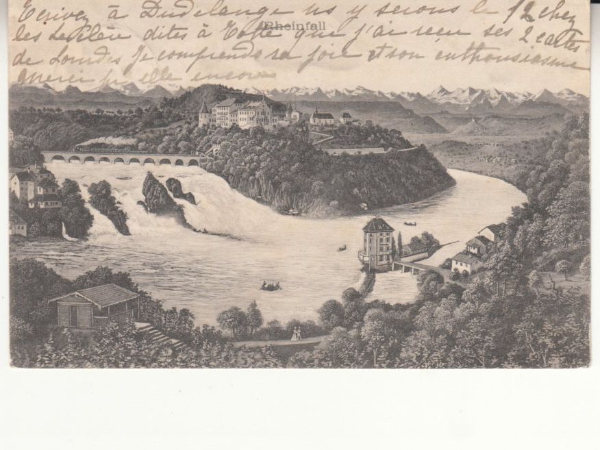Cartoline postali: Rheinfall 1909 – Usato da Bürglen TG venduto da StampGraf