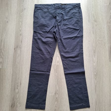 Dunkelblaue Chinohose, Grösse 54, Baumwolle,