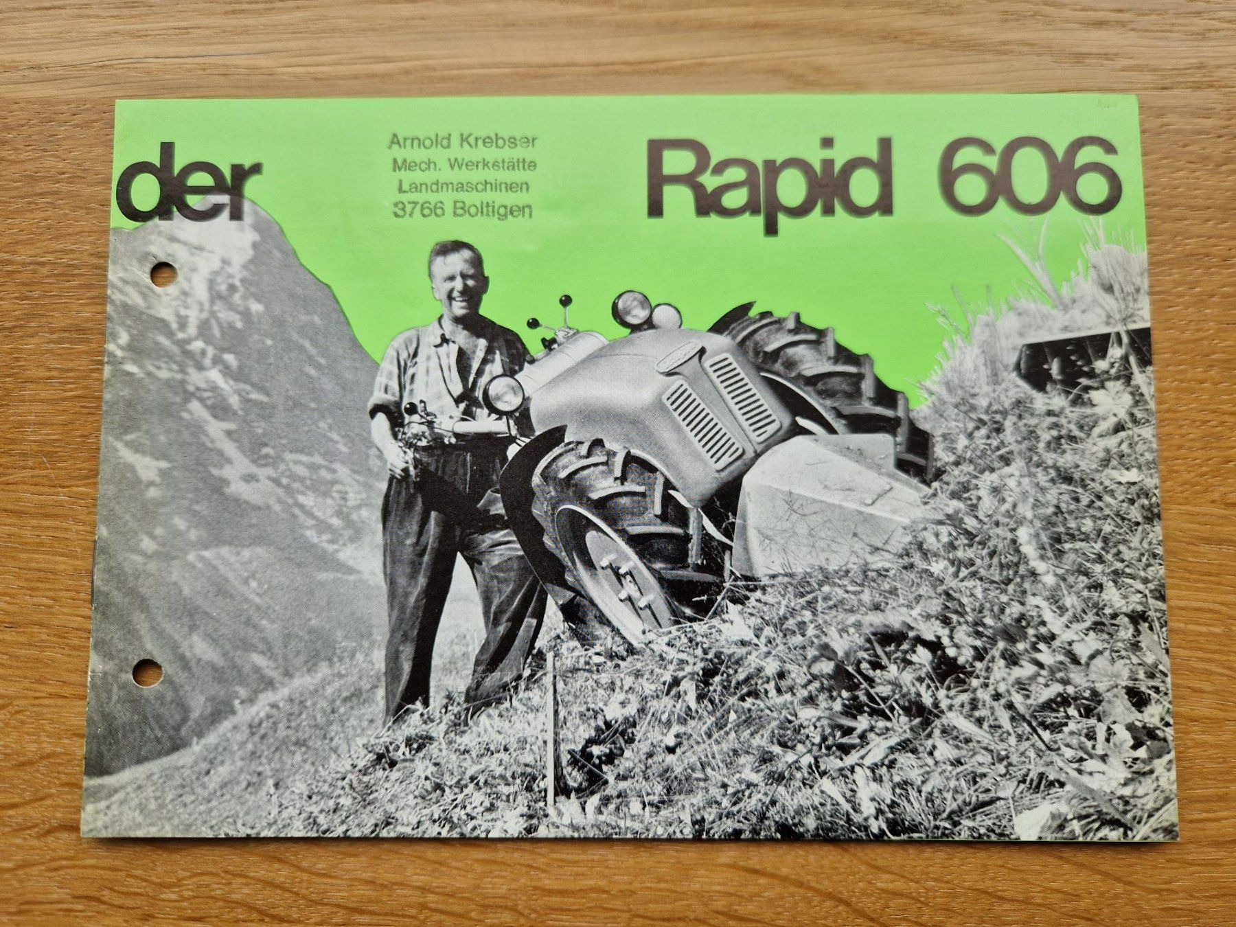 Rapid Trattori: Original Prospekt Rapid 606 Einachser – Usato da Dürnten venduto da Bachtel84