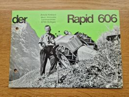 Original Prospekt Rapid 606 Einachser