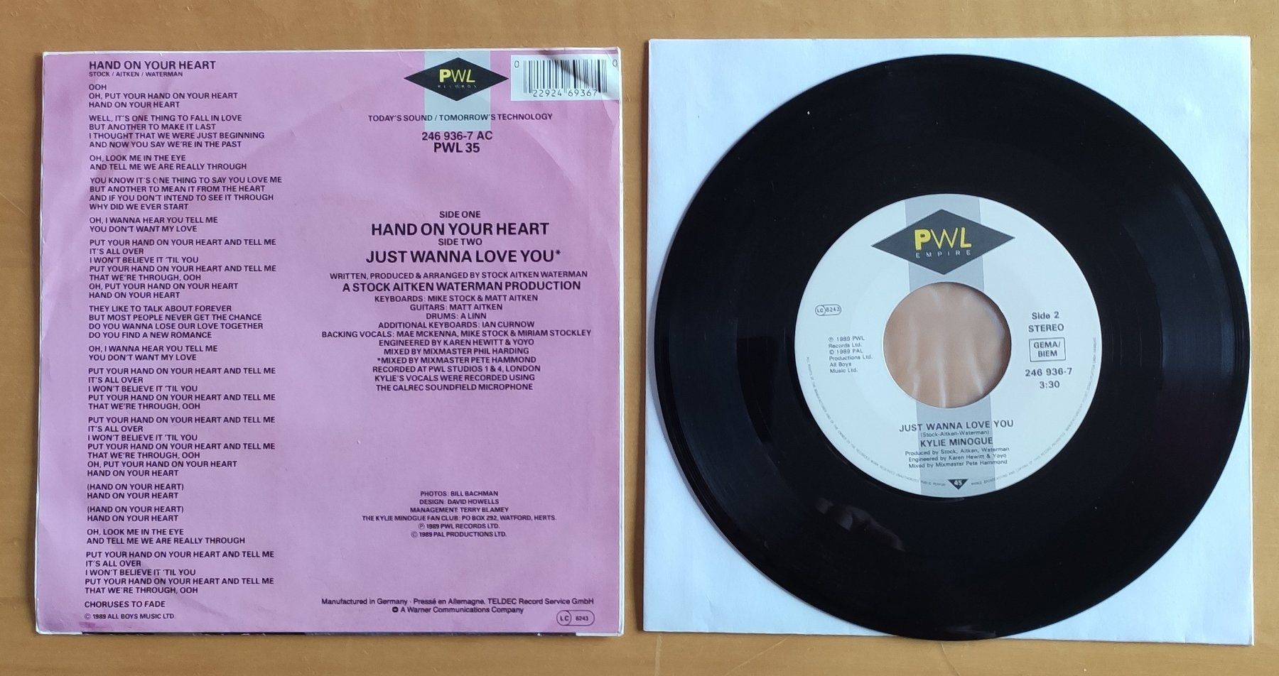 Dischi in vinile: Kylie Minogue - Hand On Your Heart – Usato da Lenzburg venduto da Pa_hcs 3