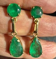 Ohrringe Gold18k mit Smaragd echter