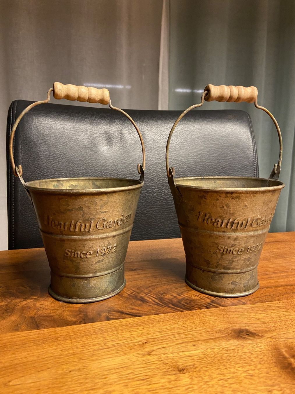 Sonstiges für Haushalt & Wohnen: 2 x Vintage Eisen Griff Eimer / Metall Retro  / NEU / TOP – Neu und originalverpackt aus Seon von Aaargauer01 7