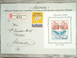 TR105 Enveloppe Suisse + Timbre 1938
