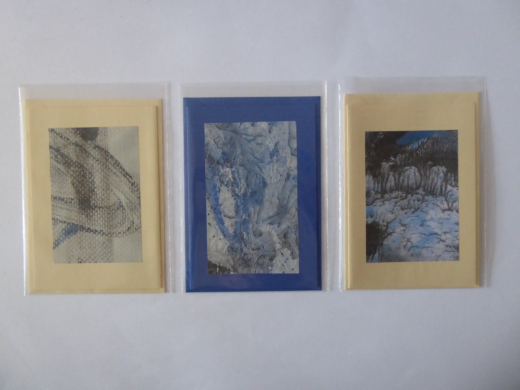 Cartoline: Drei schöne Kunst Doppelschreibkarten – Nuovo e nell'imballaggio originale da Turbenthal venduto da Panau